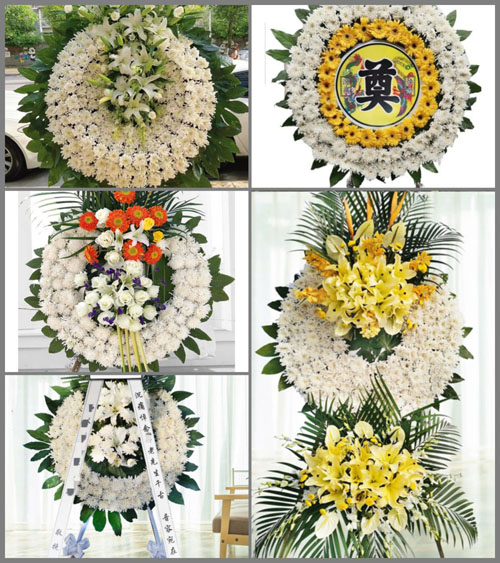 广东梅州市丰顺县汤西镇新湖村花圈速递